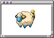 animation of mareep evolving into flaaffy then ampharos